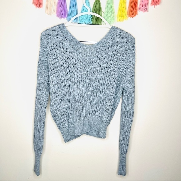 Moon and Madison Cropped Chunky Knit Button Up Cropped Cardigan Size Large - Picture 10 of 11